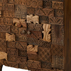 Omisha Maharani Print Block Accent Cabinet