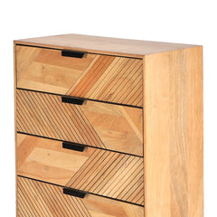 Edra Light Mango Wood 4-Drawer Chest