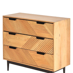 Edra Light Mango Wood 3-Drawer Chest