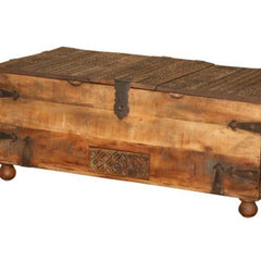 Rustic Multi-Wood Bar Trunk