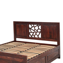 Blue City Sheesham Wood Storage Bed