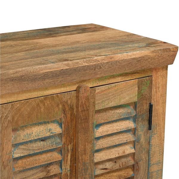 Guru 4-Door Solid Wood Shutter Sideboard