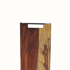 Extra-Long Professional Sheesham Wood Cutting Board with Top Iron Handle - Large