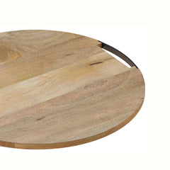 Cambridge Large Round Solid Mango Wood Cutting Board