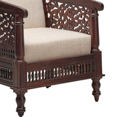 Lata Single Seater Sheesham Wood Sofa