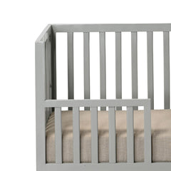 Wooden Baby Crib with Fabric Bedding