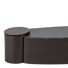 Simeon Metal & Marble Nesting Coffee Table Set