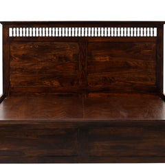 Amer Sheesham Wood Bed with Hydraulic Storage