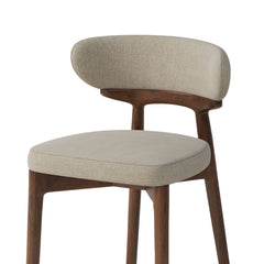 Aura Modern Mango Wood Upholstered Dining Chair