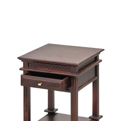 Tikku Sheesham Wood Side Table with Drawer