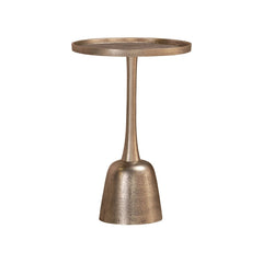 Contemporary Round Metal Accent End Table