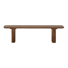 Fluted Leg Vintage Dining Bench