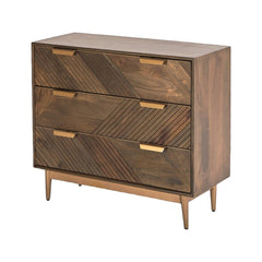 Edra Dark Mango Wood 3-Drawer Chest