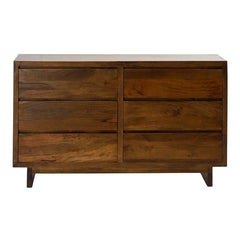 Conall 6-Drawer Dresser in Solid Mango Wood