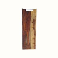 Extra-Long Professional Sheesham Wood Cutting Board with Top Iron Handle - Large