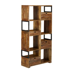 Cubist Urban Composition Bookcase with Drawers