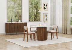 Karlen Reed Wooden Sideboard – Marble Top