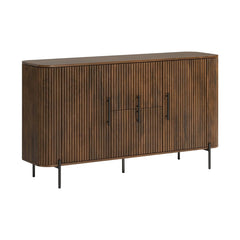 Reed Mango Wood Sideboard with Metal Legs