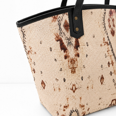 The Oasis Nomad Woven Kilim & Leather Tote