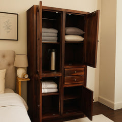 Dhanvantari Sheesham Wood Wardrobe