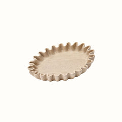 Hand-Carved Sunburst Mango Wood Tray - Small