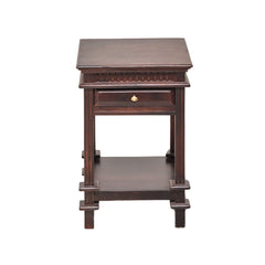Tikku Sheesham Wood Side Table with Drawer