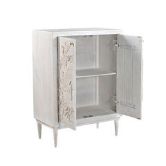 Reyansh Hand-Carved Floral Cabinet