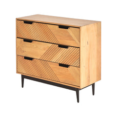 Edra Light Mango Wood 3-Drawer Chest