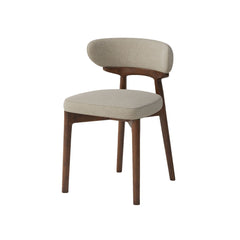 Aura Modern Mango Wood Upholstered Dining Chair