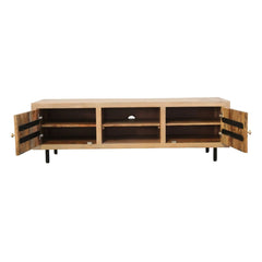 Kristian Mango Wood & Iron Plasma TV Unit