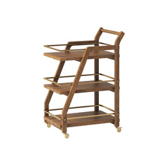 Axton Mango Wood & Metal Serving Trolley
