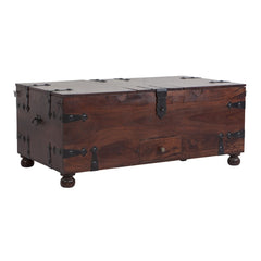 Tahoe Rustic Sheesham Wood Cocktail Trunk