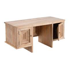 Patwin Carved Mango Wood Writing Desk