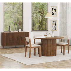 Reed Mango Wood Sideboard with Metal Legs