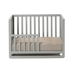 Wooden Baby Crib with Fabric Bedding