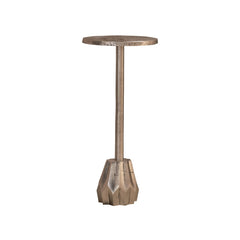 Industrial Style Metal Accent End Table