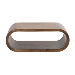 Modern Curved Solid Wood Coffee Table