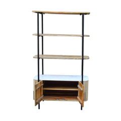 Karlen Mango Wood & Marble Bookshelf