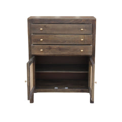 Rhys Mango Wood Cane Storage Chest