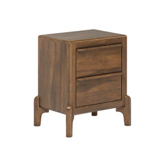 Skylan Mango Wood Bedside Chest with 2 Drawers