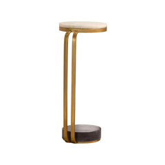 Chic Marble Accent End Table