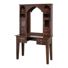 Saffron Sheesham Wood Dressing Table with Mirror