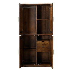 Reed 4-Door Wardrobe in Mango Wood