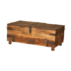 Rustic Multi-Wood Bar Trunk