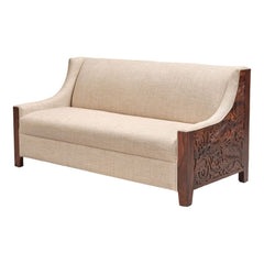 Savitri Sheesham Wood 3 Seater Sofa