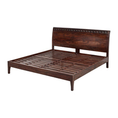 Anasuya Hand-Carved Sheesham Wood Bed