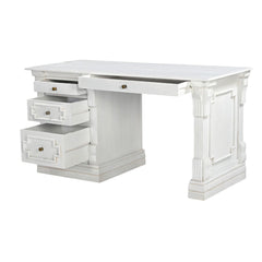 Vintage Belli White Solid Wood Writing Desk
