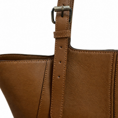 The Caramel Horizon All-Leather Everyday Tote