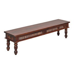 Rani Sheesham Wood Carved Dining Bench