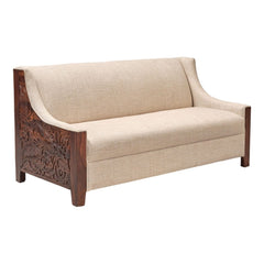 Savitri Sheesham Wood 3 Seater Sofa